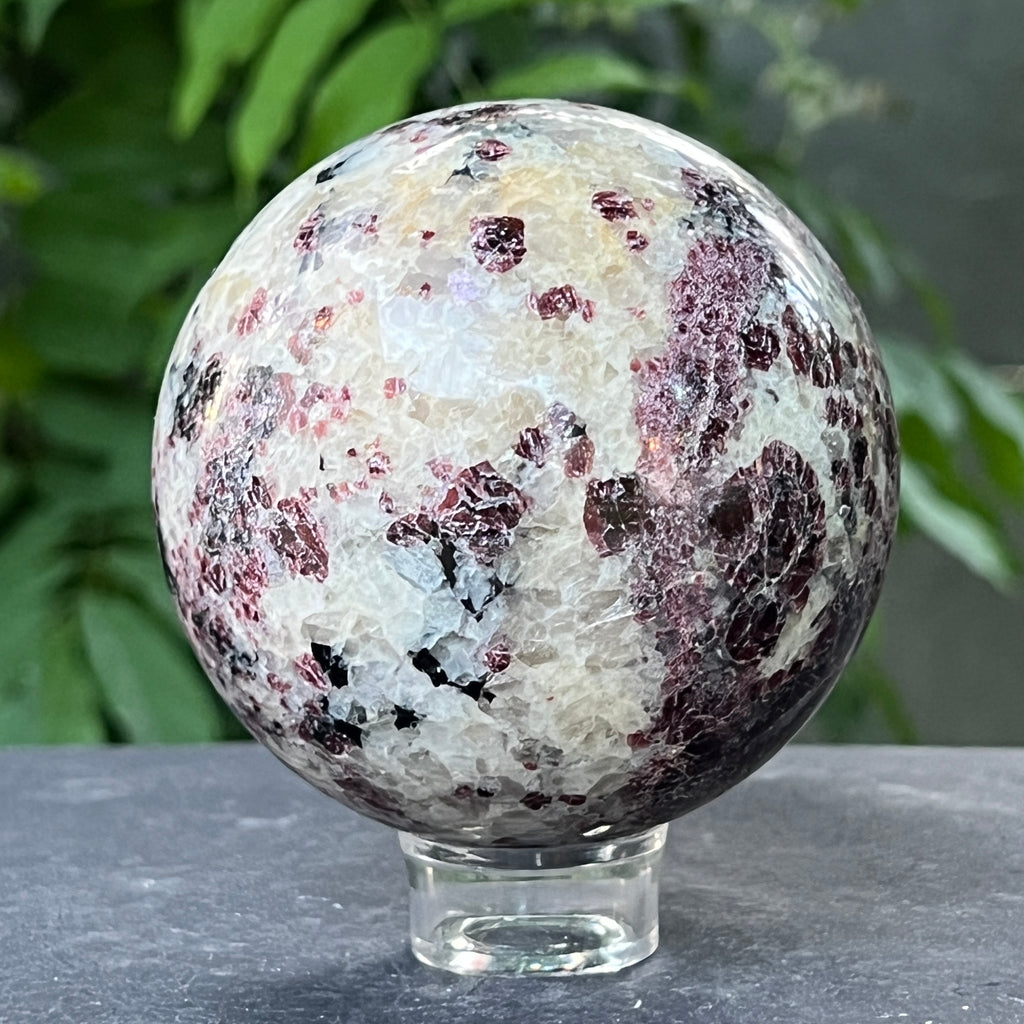 Sfera granat cu cuart | Model 1, pietre semipretioase - druzy.ro 5 