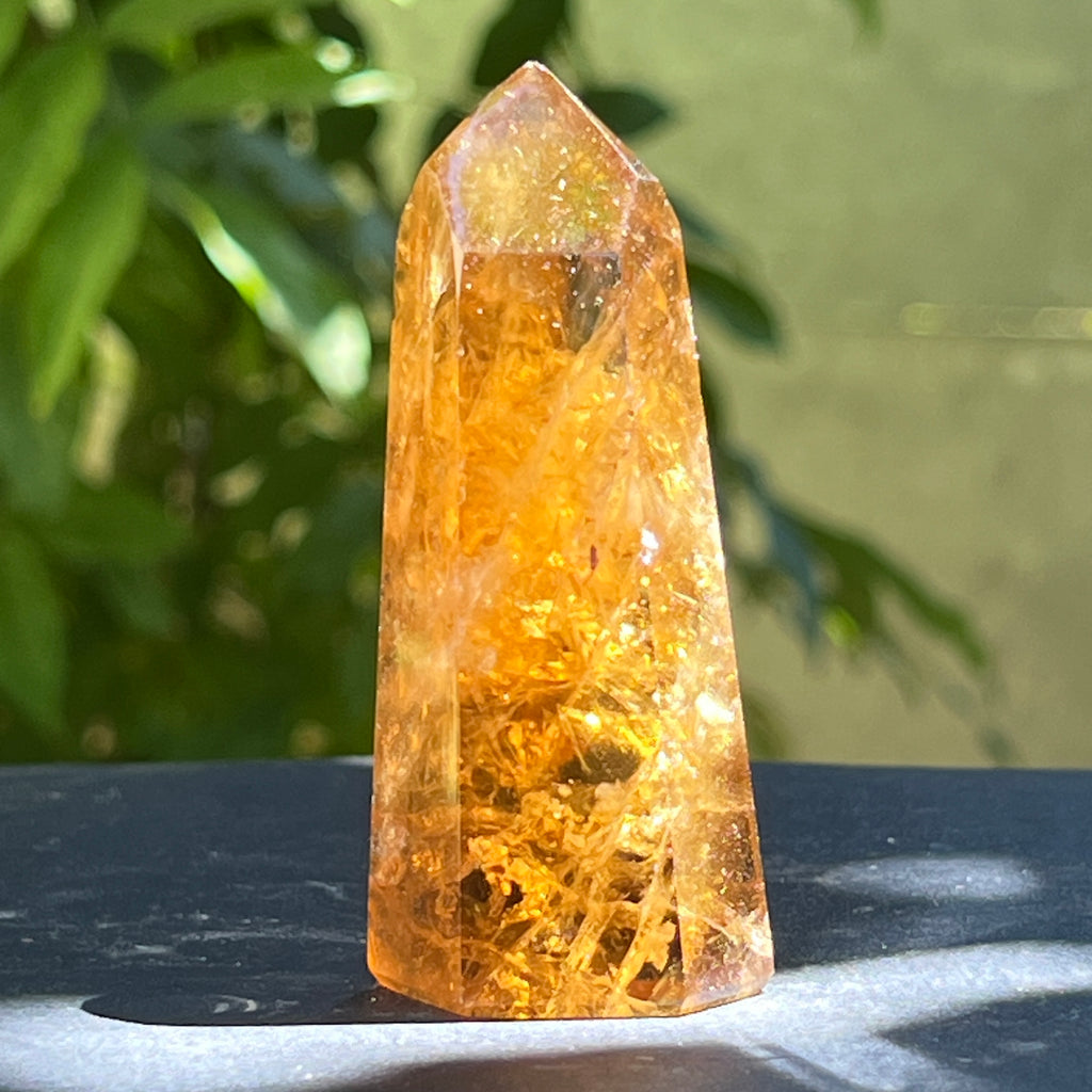 Obelisc citrin Brazilia calitate Extra AAA model 15, pietre semipretioase - druzy.ro 1 