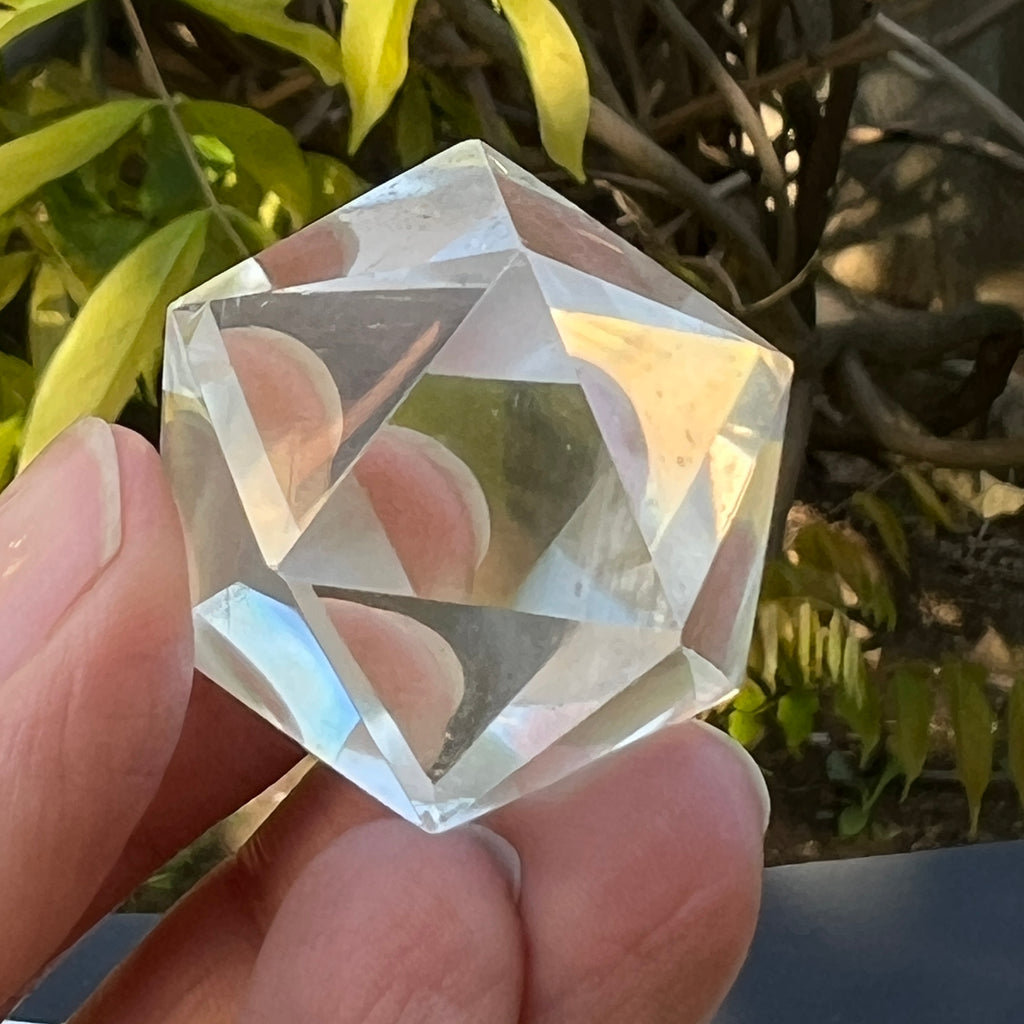 Icosaedru cuart incolor / cristal de stanca m1, pietre semipretioase - druzy.ro 3 