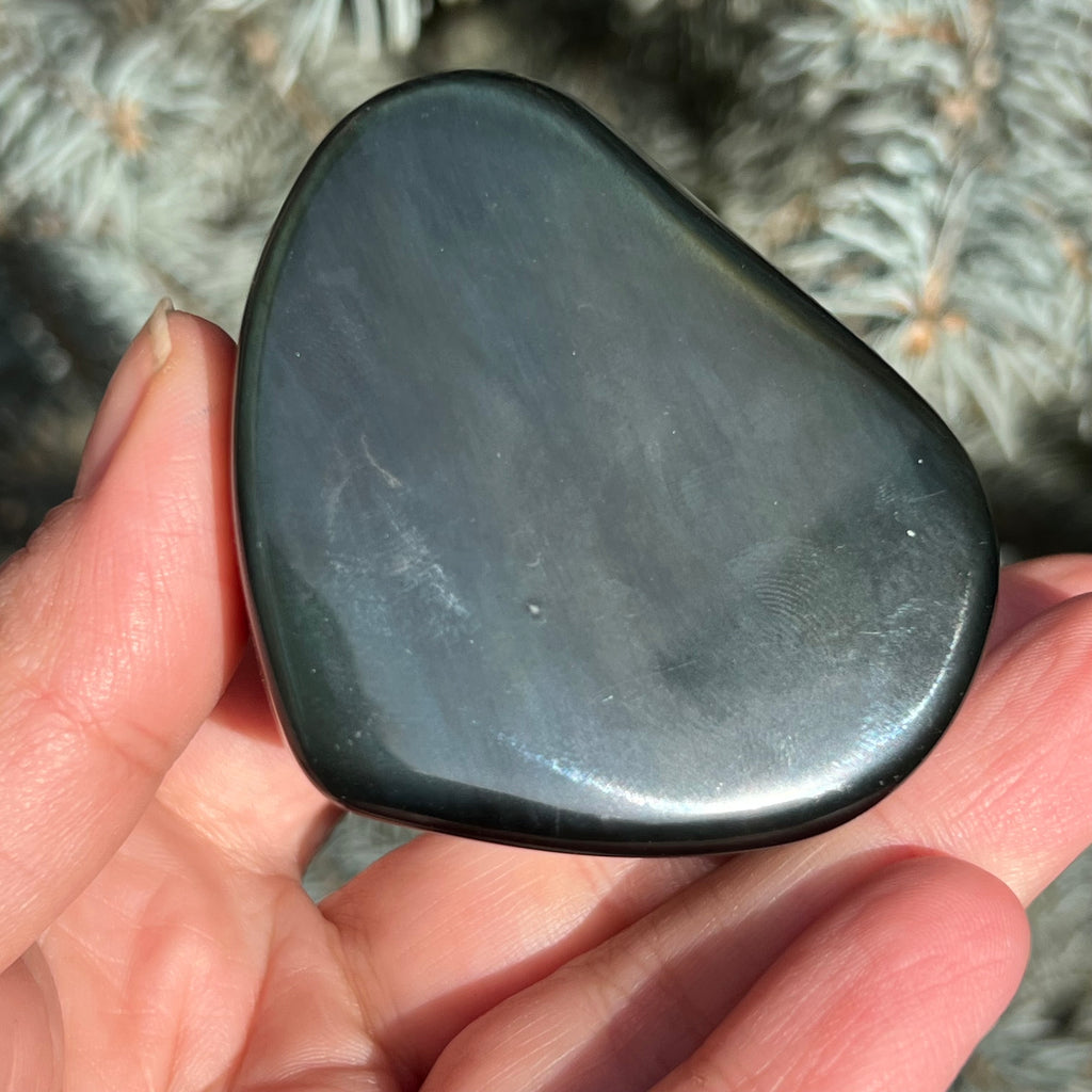 Obsidian curcubeu inima model 3, druzy.ro, cristale 5