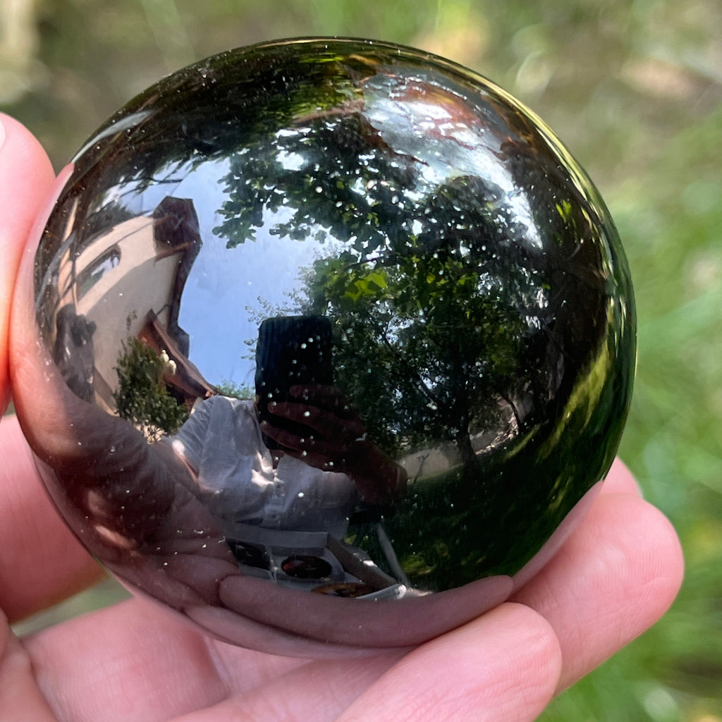 Ochi de tigru sfera model 2, pietre semipretioase - druzy.ro 5 