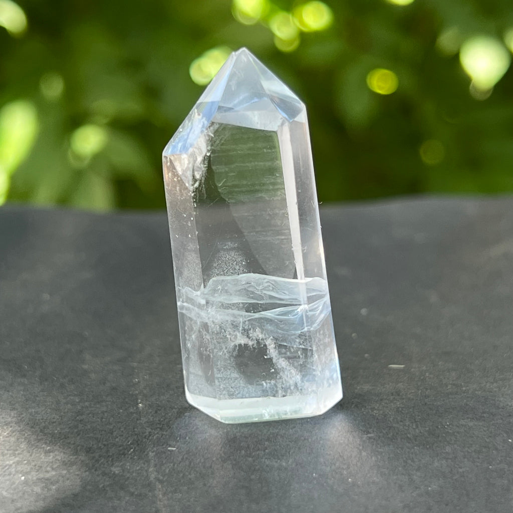 Obelisc/varf cuart de stanca/cuart incolor mini m6, druzy.ro, cristale 2