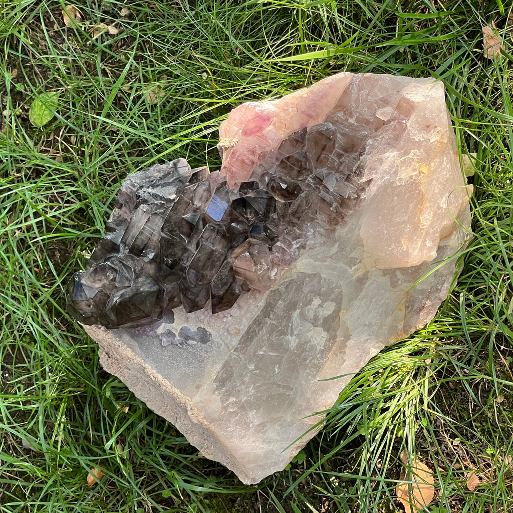 Specimen cluster cuart fumuriu mina Brandberg m8, pietre semipretioase - druzy.ro 14 