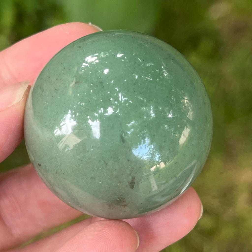 Sfera aventurin verde | Model 2, pietre semipretioase - druzy.ro 4 