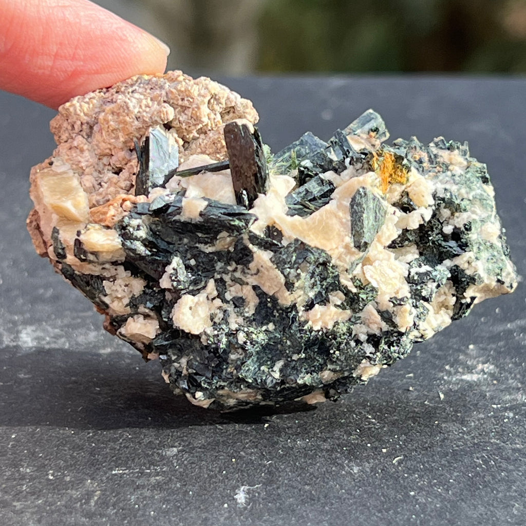 Cluster egirin mini cuart fumuriu/negru Zomba m3, druzy.ro, cristale 4