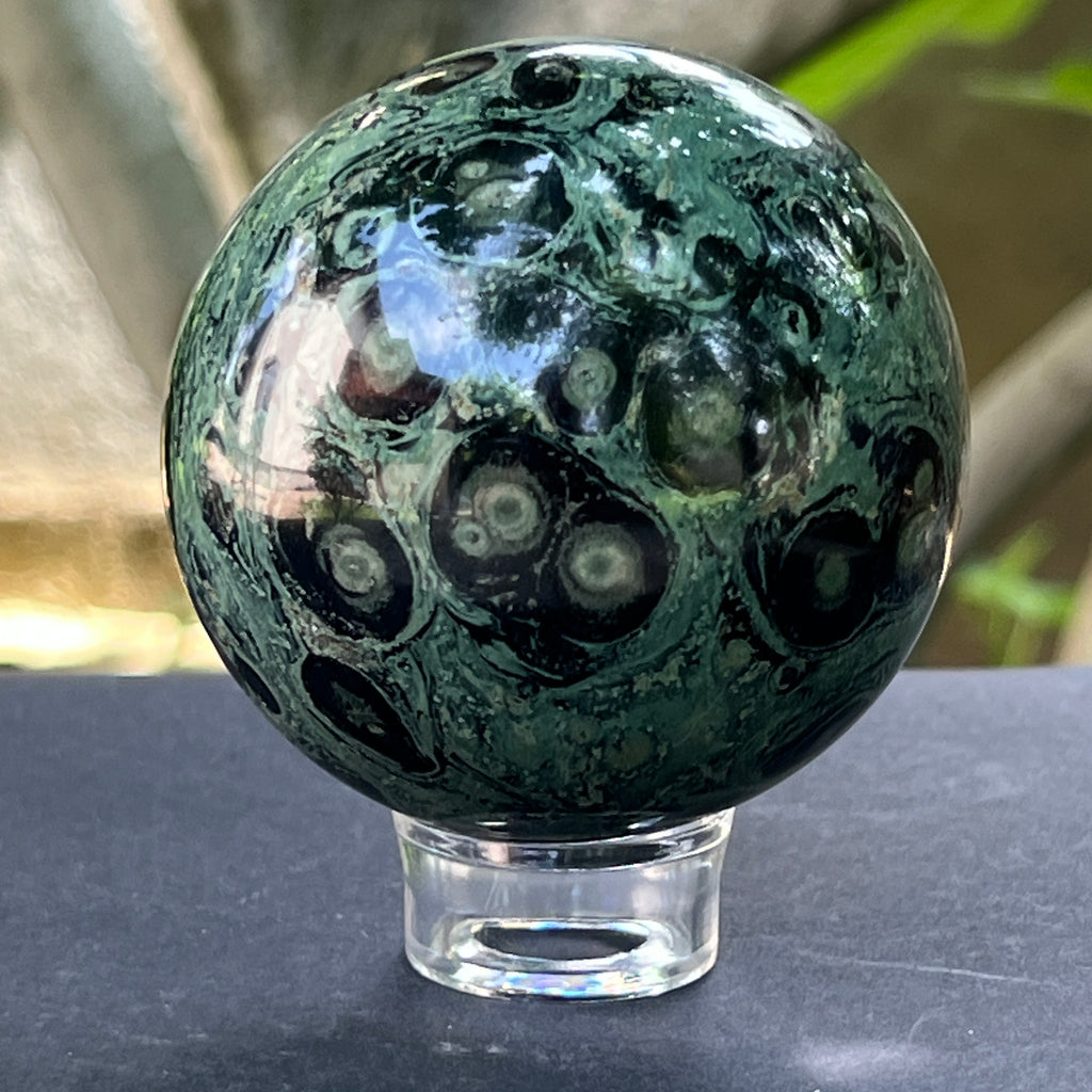 Sfera jasp kambaba Madagascar | Model 5, pietre semipretioase - druzy.ro 1 