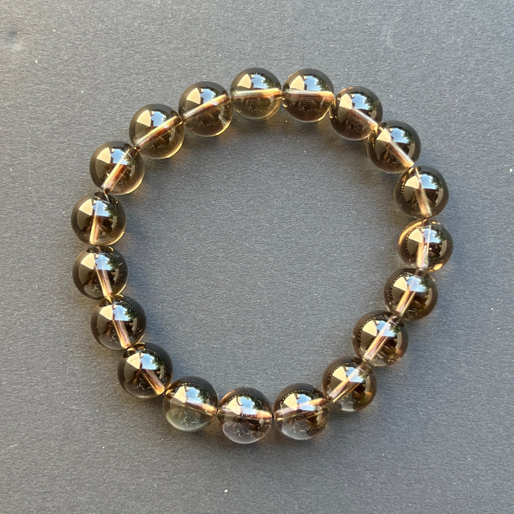 Bratara cuart fumuriu sfere 10 mm, pietre semipretioase - druzy.ro 2 