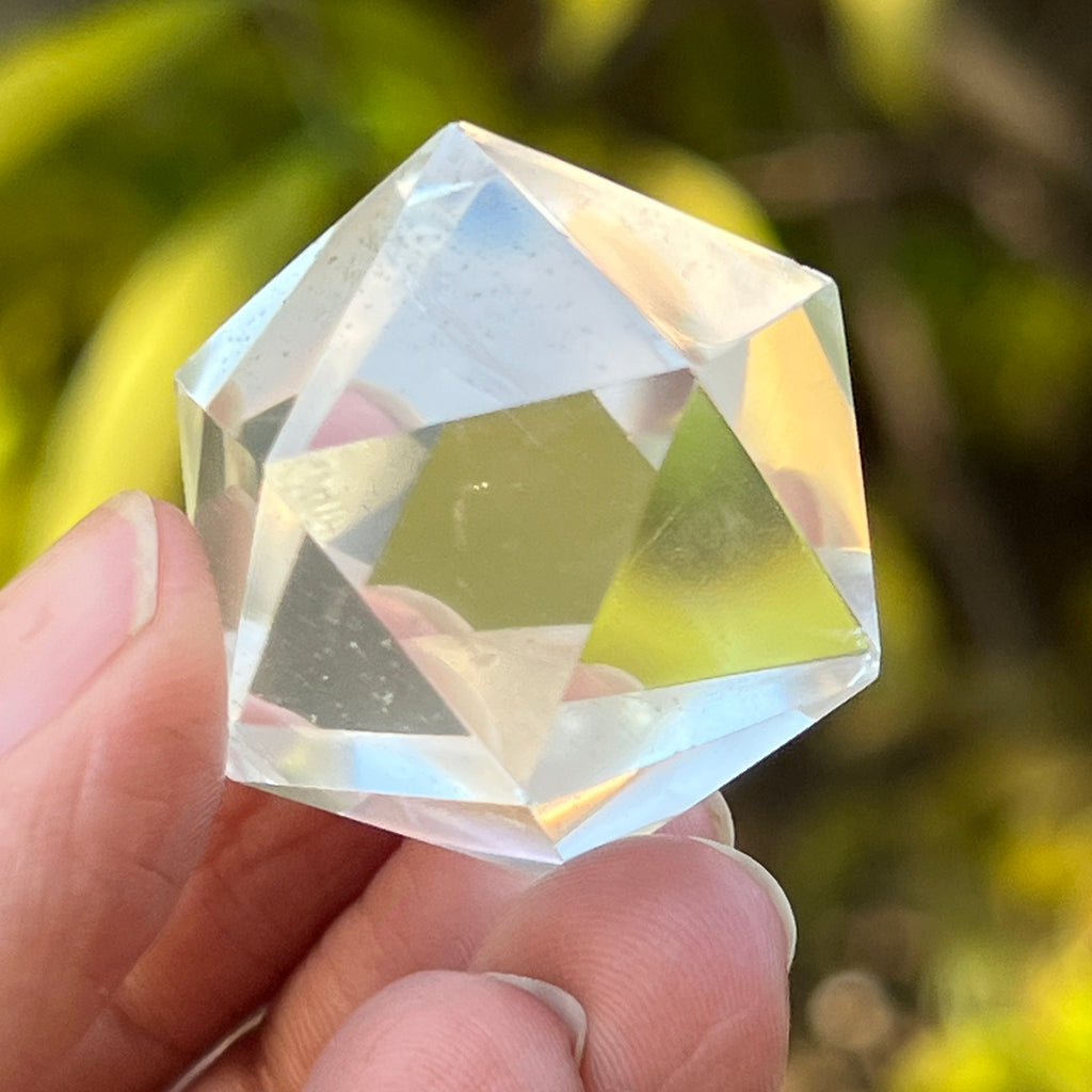 Icosaedru cuart incolor / cristal de stanca m1, pietre semipretioase - druzy.ro 1 