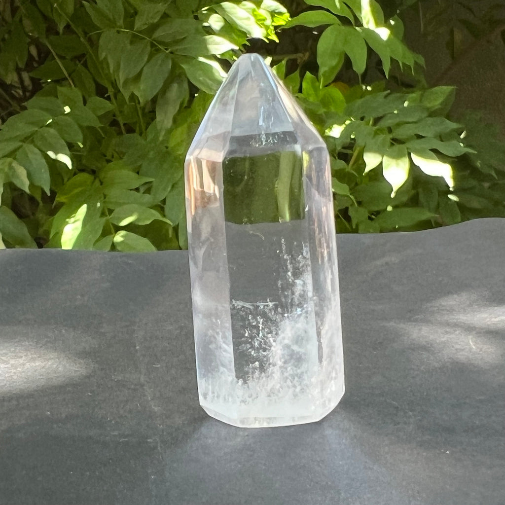 Obelisc/varf cuart de stanca/cuart incolor mini m10, druzy.ro, cristale 2