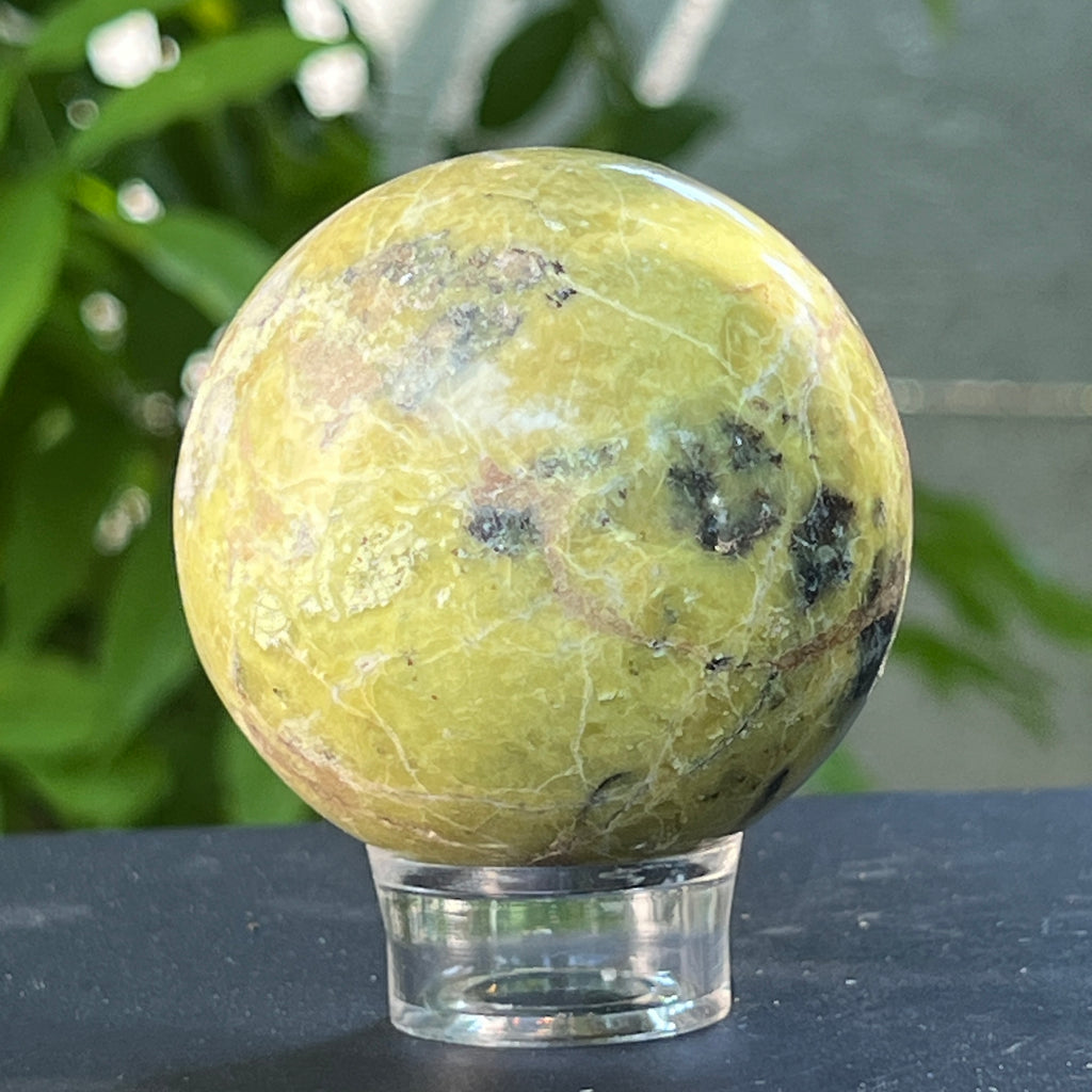 Sfera Opal verde model 1, pietre semipretioase - druzy.ro 4 