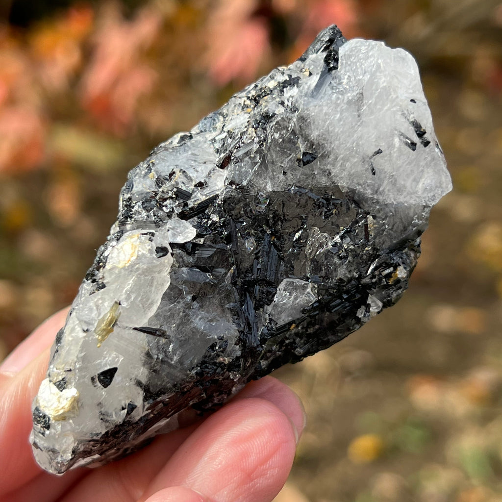 Turmalina neagra bruta cu insertii cuart Africa de Sud model 1, druzy.ro, cristale 1