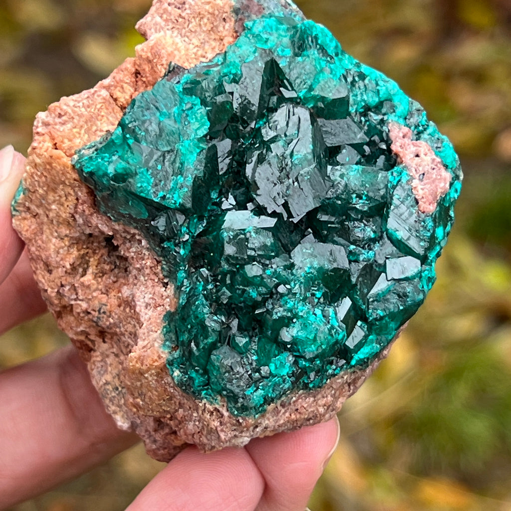 Dioptaz cluster din Congo model 2, pietre semipretioase - druzy.ro 1 