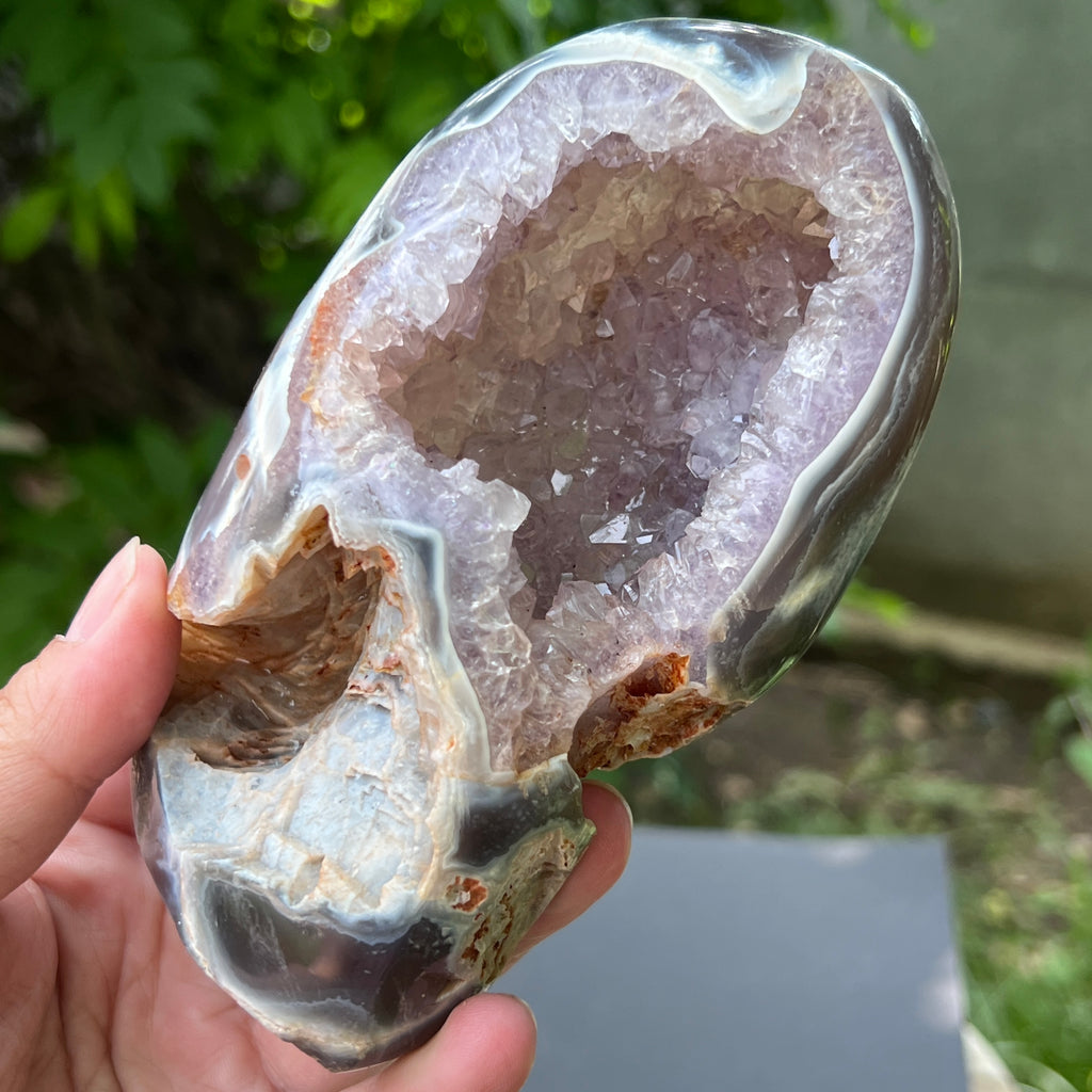 Geoda agat ametist model 4, pietre semipretioase - druzy.ro 1 