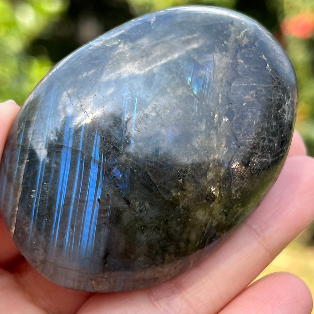 Labradorit palm stone m12, druzy.ro, cristale 1