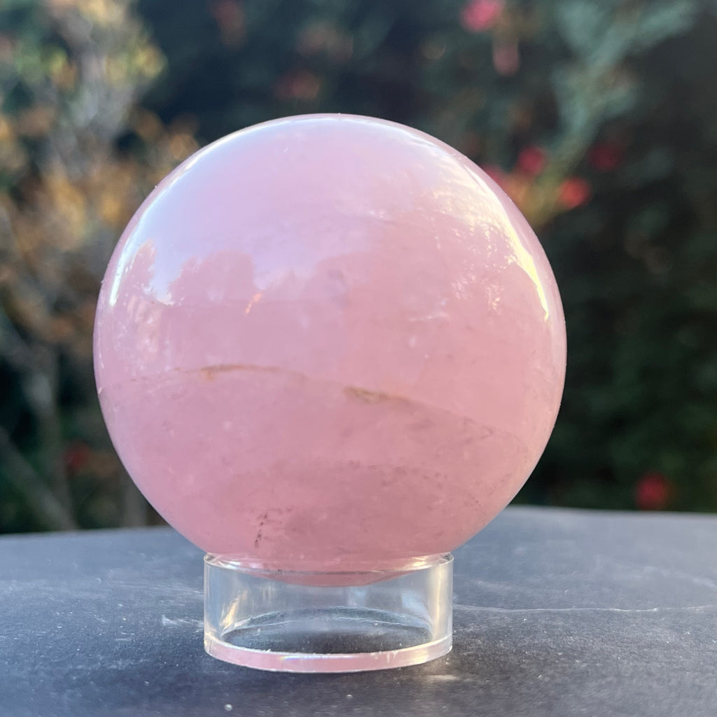 Sfera cuart roz Madagascar model 5, druzy.ro, cristale 2