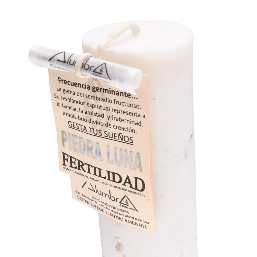Lumânare cu insertii de piatră lunii | Fertility, pietre semipretioase - druzy.ro 2 