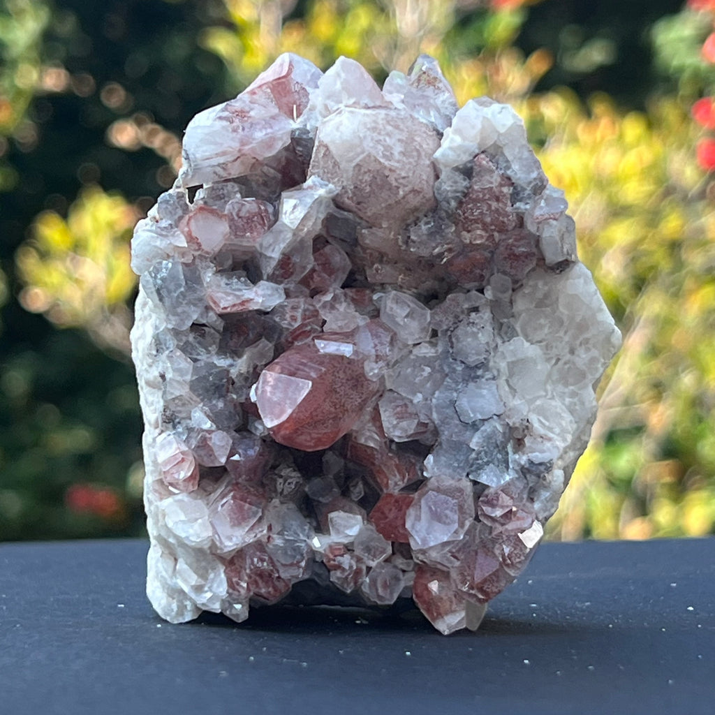 Cluster cuart rosu hematoid m6, druzy.ro, cristale