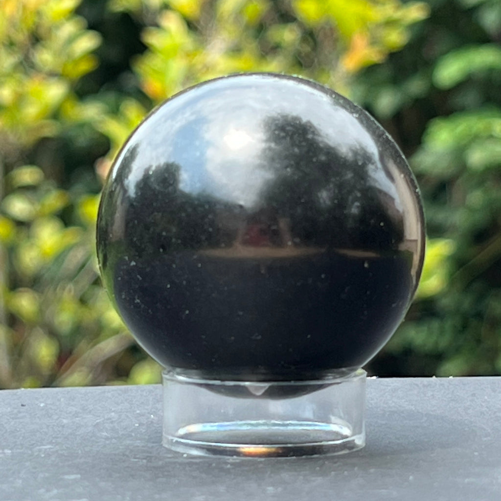 Bazalt sfera 4.5 cm, druzy.ro, cristale 1