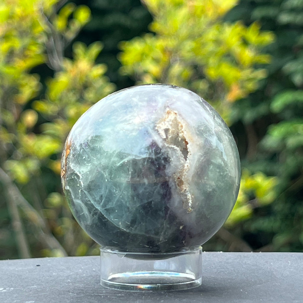 Sfera fluorit curcubeu model 2, druzy.ro, cristale 3