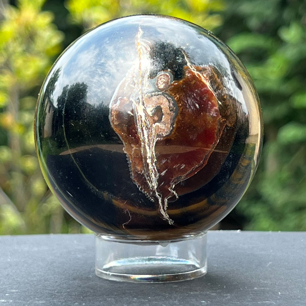 Ochi de tigru sfera model 3, druzy.ro, cristale 5