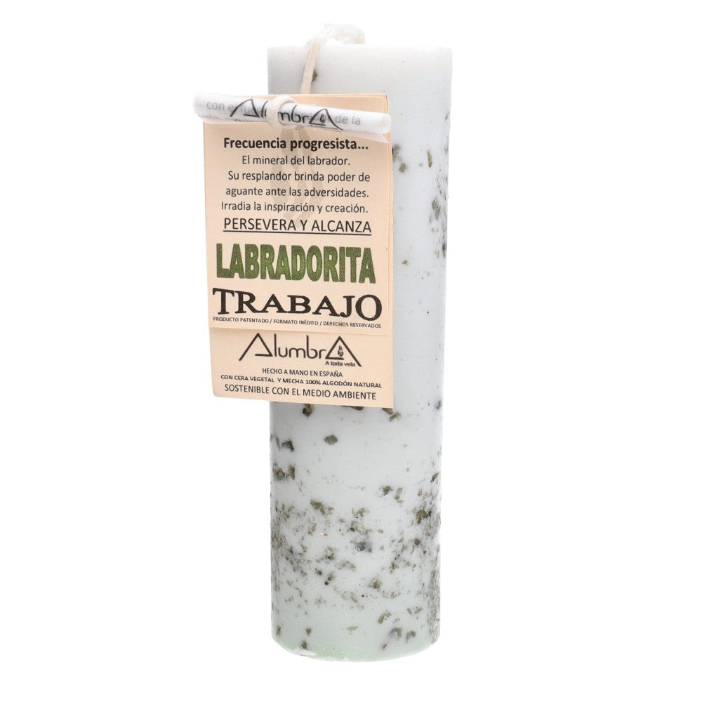 Lumânare cu insertii de labradorit | Inspiration, pietre semipretioase - druzy.ro 1 