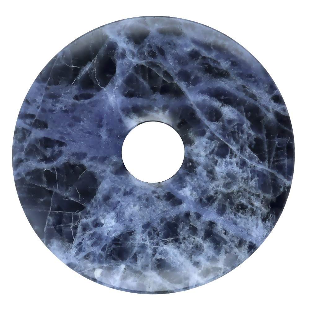 Pandantiv sodalit piatra pi donut L, pietre semipretioase - druzy.ro 1 