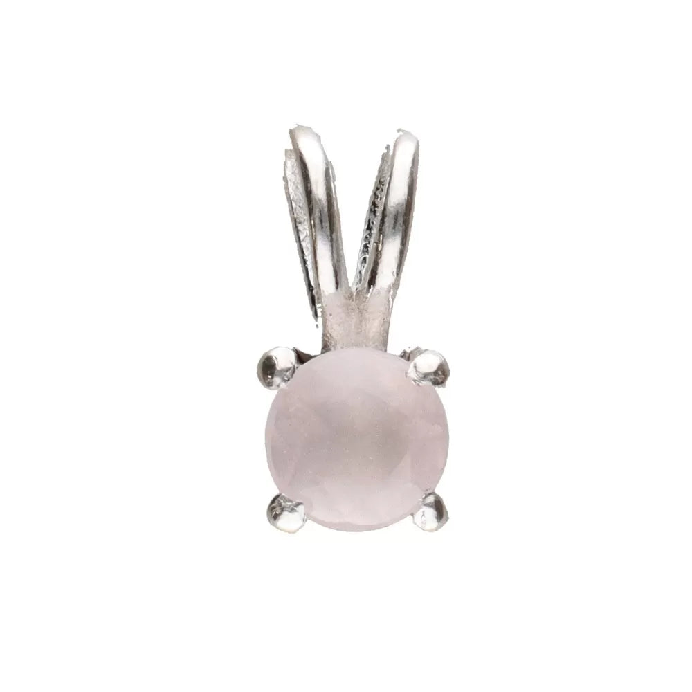 Pandantiv cuart roz argint | Circle, pietre semipretioase - druzy.ro 1 