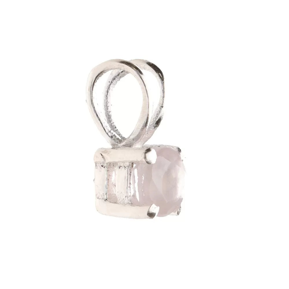 Pandantiv cuart roz argint | Circle, pietre semipretioase - druzy.ro 2 