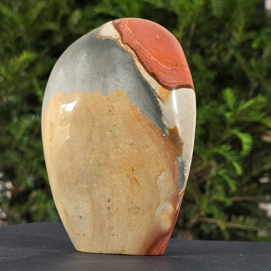 Jasp policrom sculptura forma libera model 5 Africa, pietre semipretioase - druzy.ro 4 
