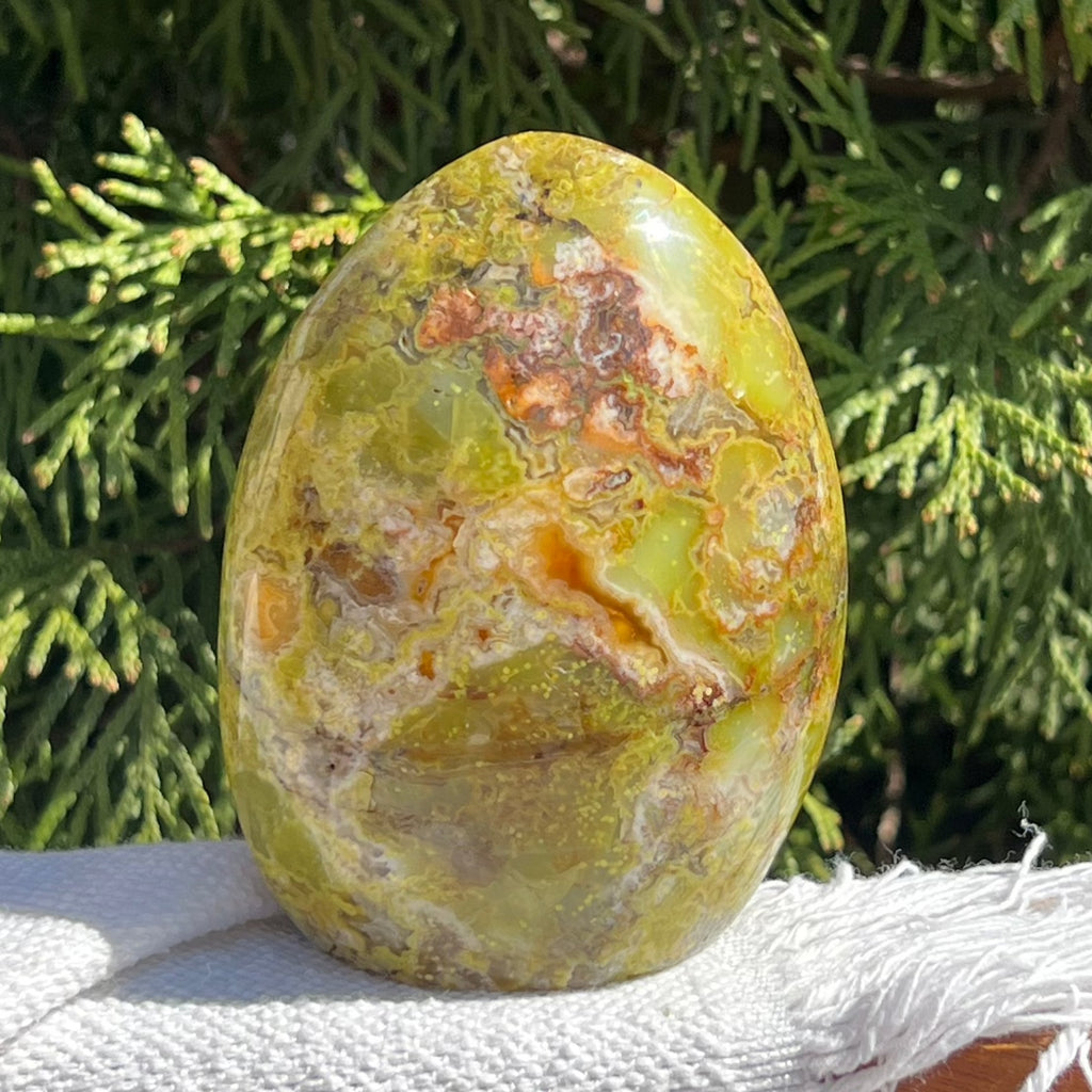 Opal verde structura forma libera m10, druzy.ro, cristale 1