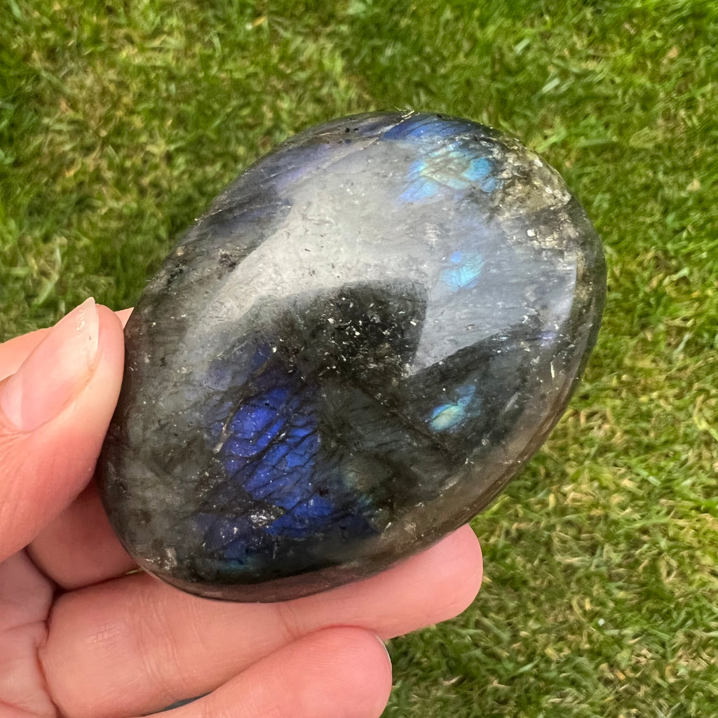 Labradorit palm stone m15, druzy.ro, cristale 3