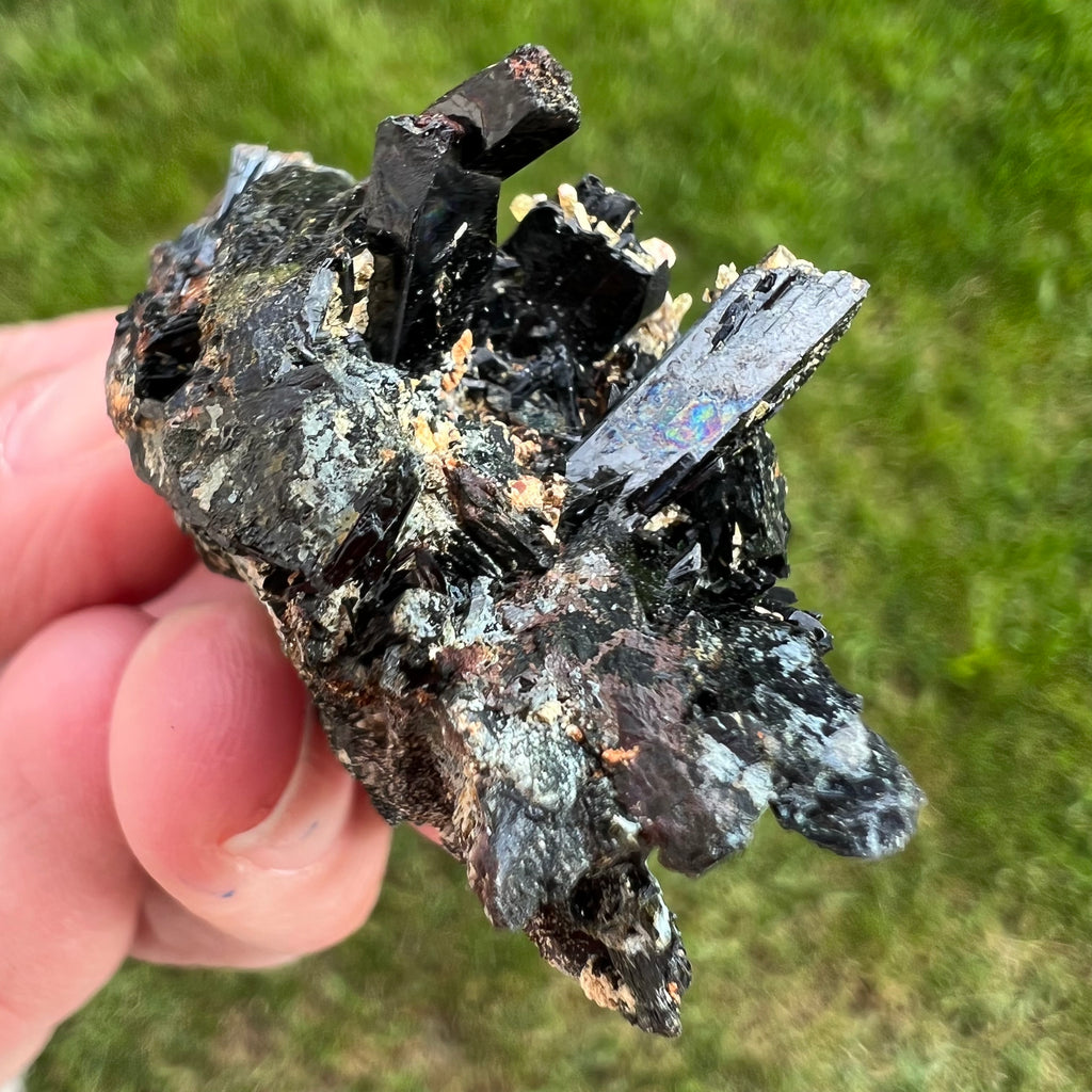 Cluster egirin mini cuart fumuriu/negru Zomba m1, druzy.ro, cristale 5
